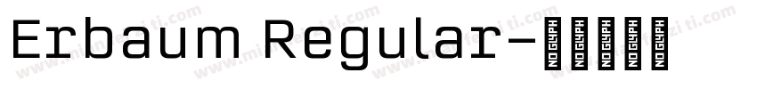 Erbaum Regular字体转换